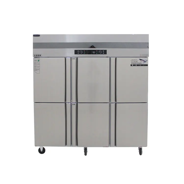 2021 hot sale 6 door Stainless steel  Commercial Kitchen freezer