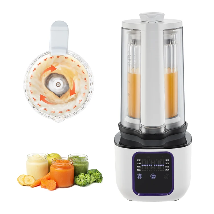Household Blender Korean Porridge Electric Blender with Soundproof Cover Table Blender with Heating Function Soy Milk Maker
