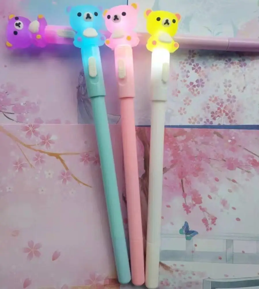 Профессиональная Нетоксичная ручка для рисования, Хорошее письмо, креативный медведь, милая мультяшная нейтральная ручка