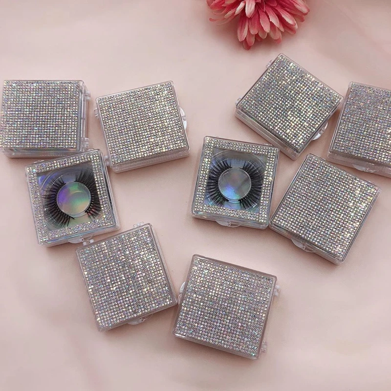 new arrival eyelash package for 2020 private label Crown Lash Box Wholesale Mink Eyelash Case Elegant Box with Lash Holders