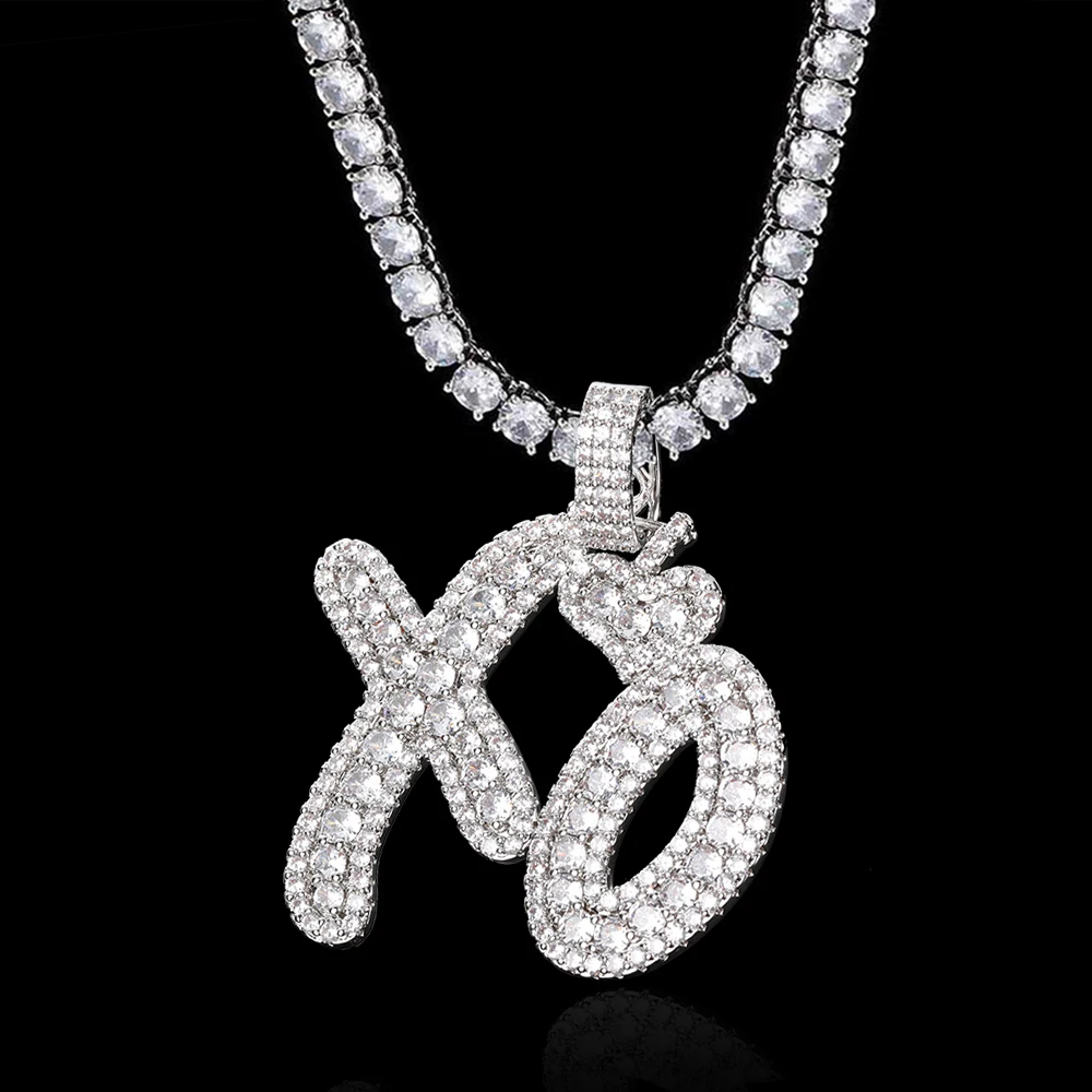 Hip Hop Pendant Gemstone 925 Sterling Silver Necklace Fashion Jewelry Iced Out Moissanite Necklace