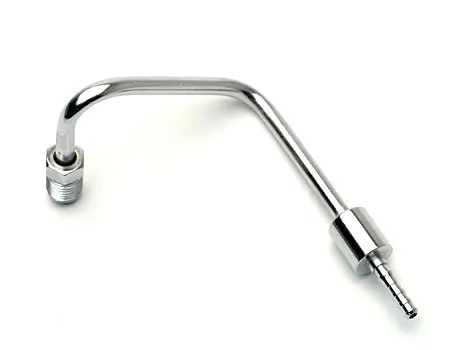 
Chrome Plated JIC/UNF THREAD S BEND adaptor oil fuel tube pipe fitting hard line 