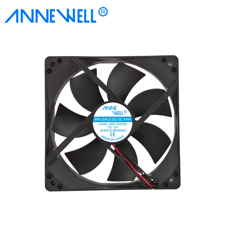 12cm Low noise High CFM WDF12025BL 12v auto electric cooler 120*120*25mm DC PC ventilation cooling fans