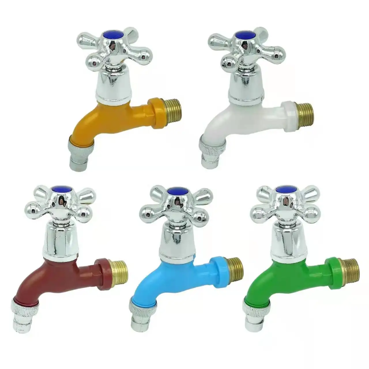 LJ-384 Top sale abs chrome plating kitchen sink tap chrome bathroom plastic basin pvc faucet tap