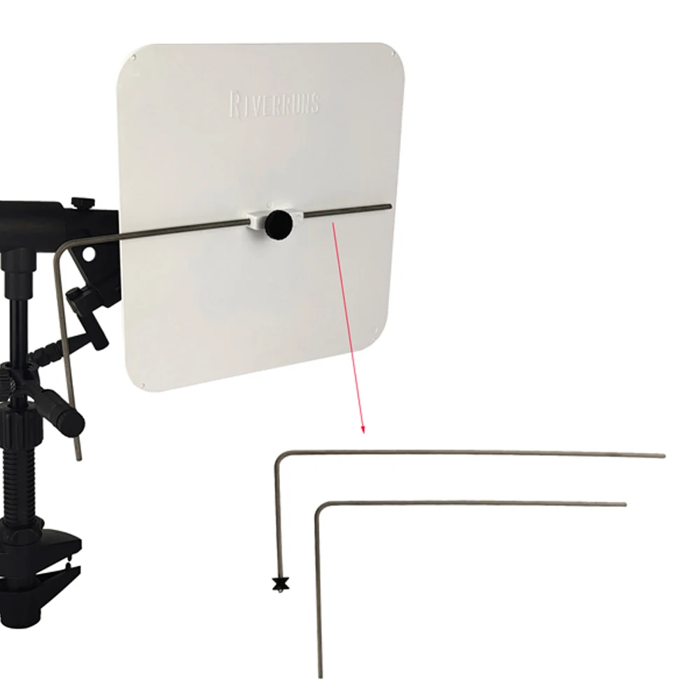 White color rotation fly tying background plate for fly tying vise 09E-6121 (B07)