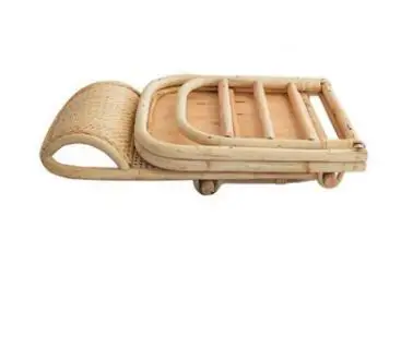 Лидер продаж, уличный портативный складной стул из ротанга, роскошный пляжный стул, стул от солнца на заказ