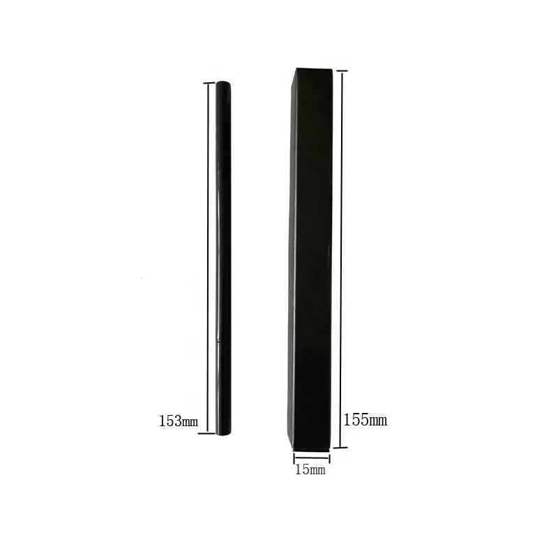 
 Micro super slim luxury retractable best quality artist eye brow pencil private label provate organic black custom box  