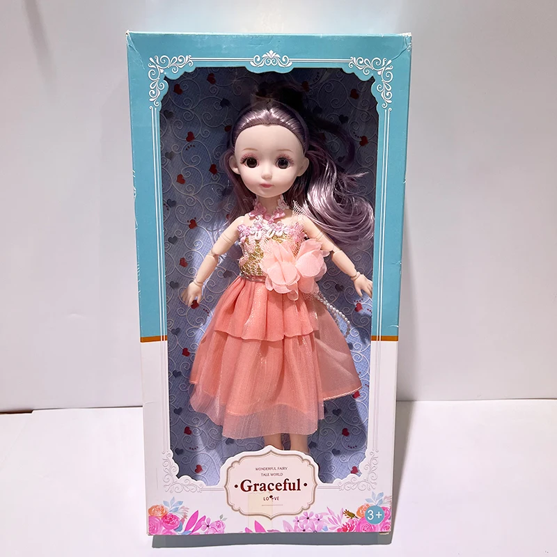 30cm cheap price popular style doll factory colored baby girl doll children bjd doll