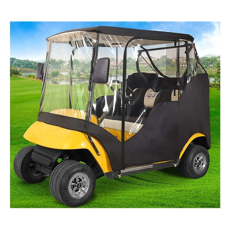 2 Person Golf Cart Cover Enclosure Travel 4 Sided