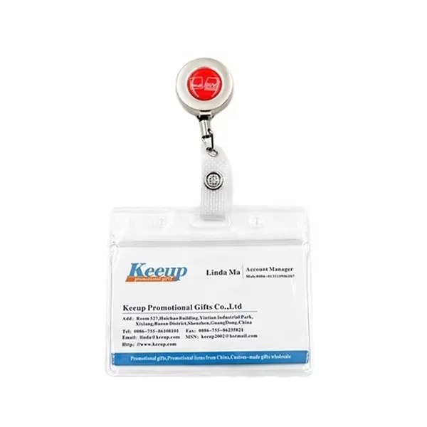 Cheap Retractable Key Holder Badge Reel Wholesale Factory Price Plastic ID Card Holder Durable Customized Pull Reel Keychains