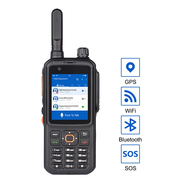  4G карманная Система android Двусторонняя радиосвязь T320 с wifi и большим