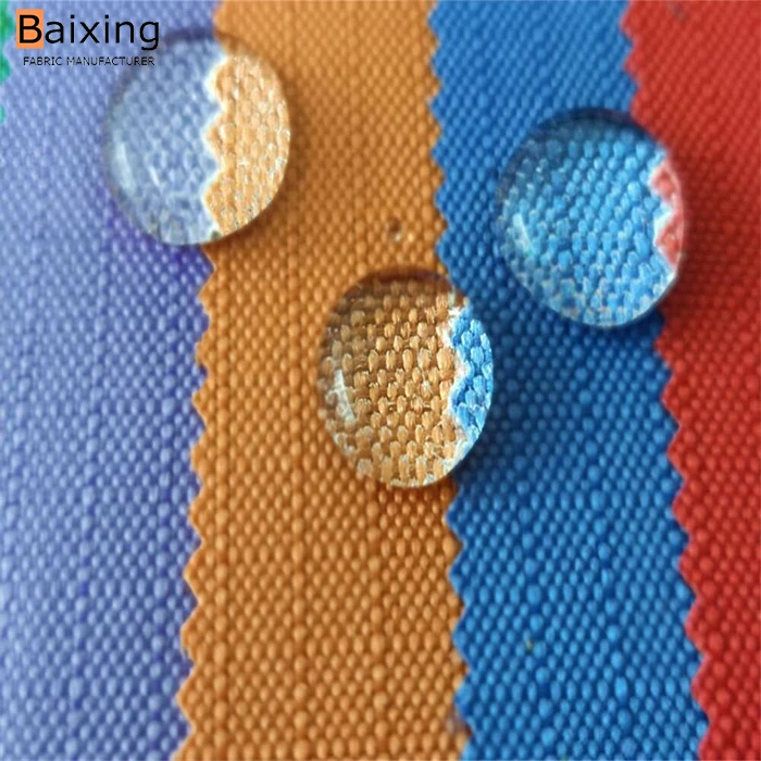 Factory supply lightweight ripstop waterproof oxford polyester 210T taffeta fabric for bags raincoat