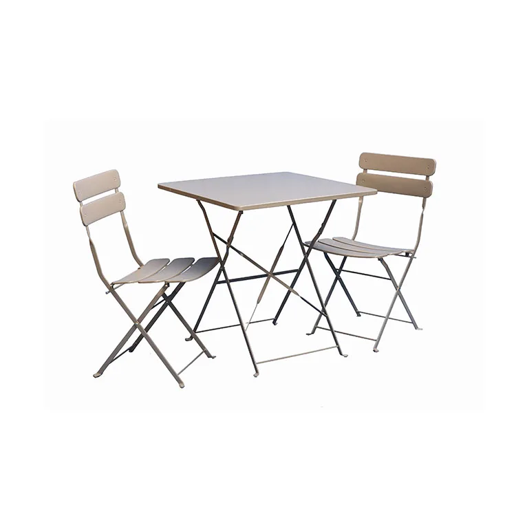
Wholesale Foldable table and chairs balcony patio bistro set outdoor patio 3 piece dining set 