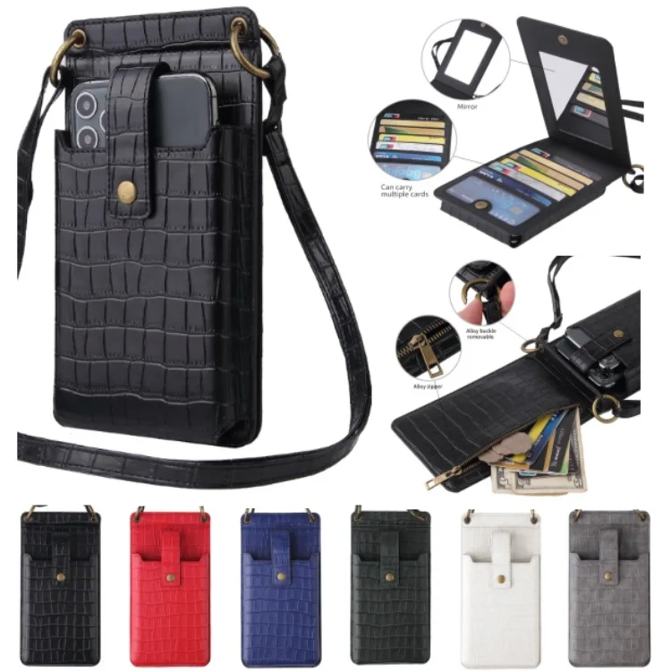 Универсальный кожаный чехол-кошелек для телефона iPhone X 11 12 13, чехол на шею с ремешком, чехол для мобильного телефона, сумка, чехол, чехол, подарки для девочек