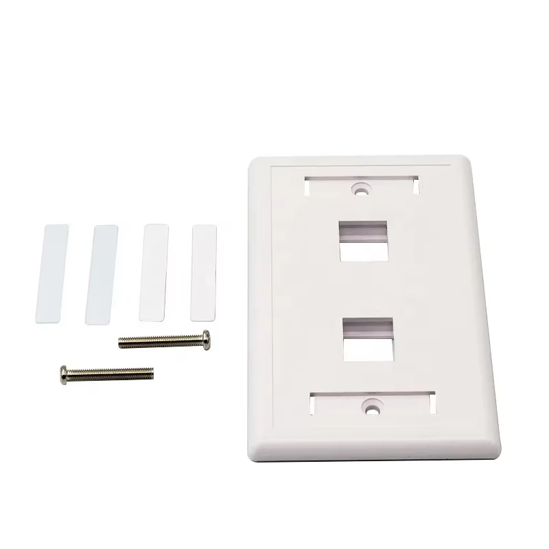 USB-разъем типа 2 Keystone Jack Лицевая стеновая пластина RJ45/RJ11 сетевой соединитель для телекоммуникационного сетевого кабеля