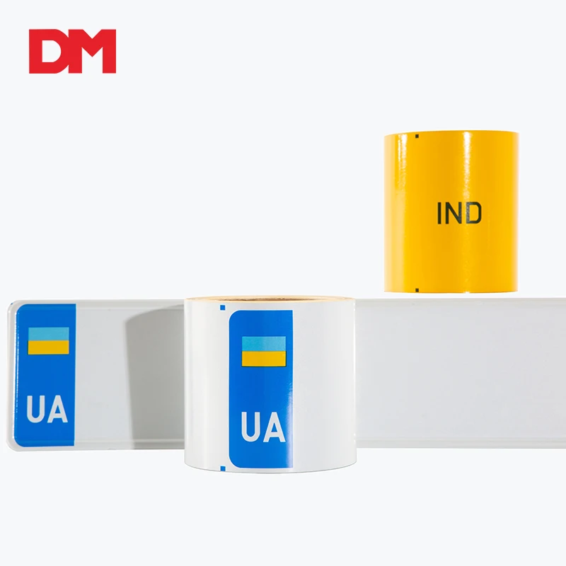 Acrylic Reflective Material Car license plate film self-adhesive number plate sheeting ISO7591