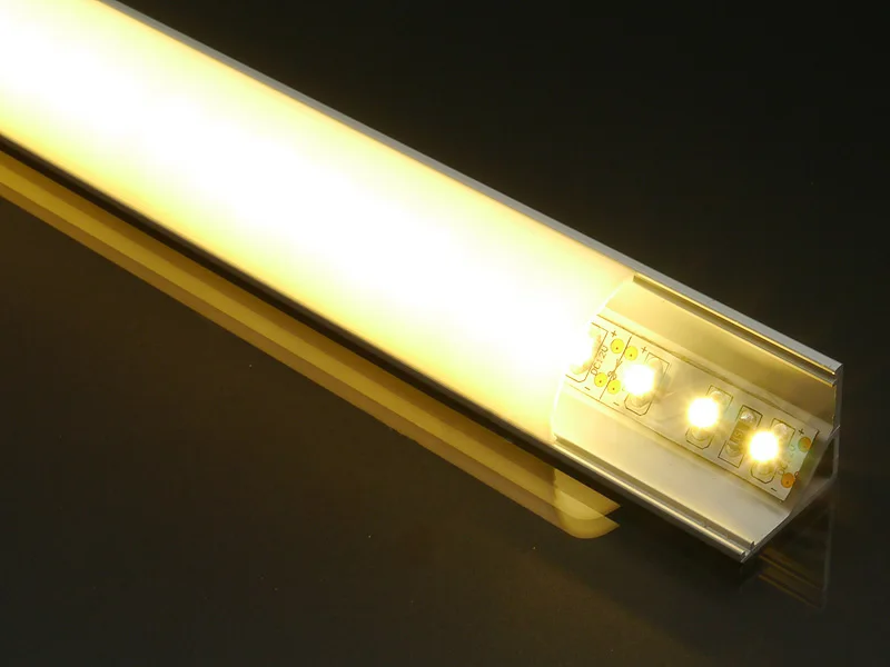 16*16 mm 45 degree corner led profile strip light aluminum profile manufacturer profiles