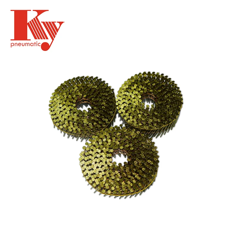 Coating 15 Degree KY Clavos Screw Smooth Shank Coil Nail Pallets Wire Nail 2.1mm * 50mm