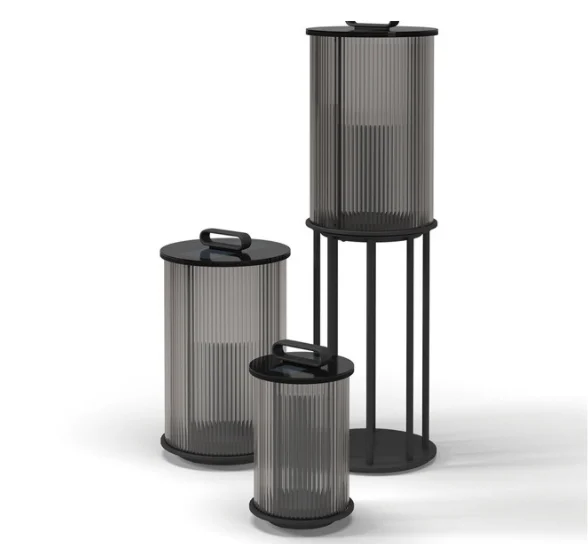 Outdoor Solar Column Light LED Gate Villa Garden Lamp Chinese Style Landscape Garden Lights