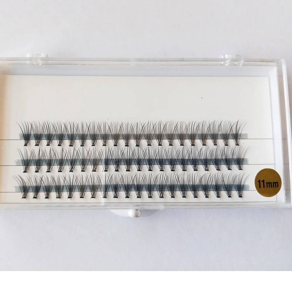 
0.07mm super soft 10D 20D Knot Free flat base Cluster Eyelashes Individual flare Lashes 6mm 8mm 9mm 10mm 11mm 12mm 14mm 
