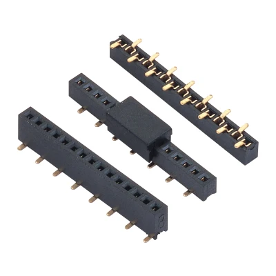 1.27mm pitch 1*50 pin single row straight/right angle PCB SMT female header connector