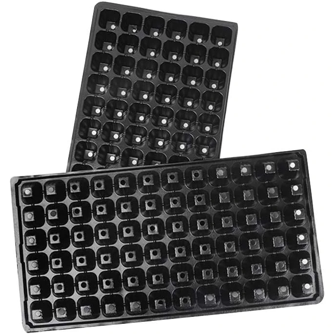 Hydroponic System 72 Cells Plastic seedling tray seeder with Dome for Plants Growing