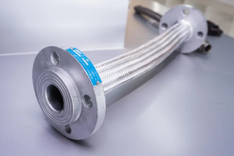 ISO 316L Corrugated stainless steel mesh hose flexible