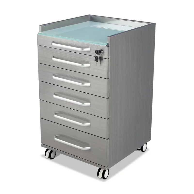 Hospital Furniture Dental Medical Side Cabinet Oral Clinic With Mobile Medical Cabinet