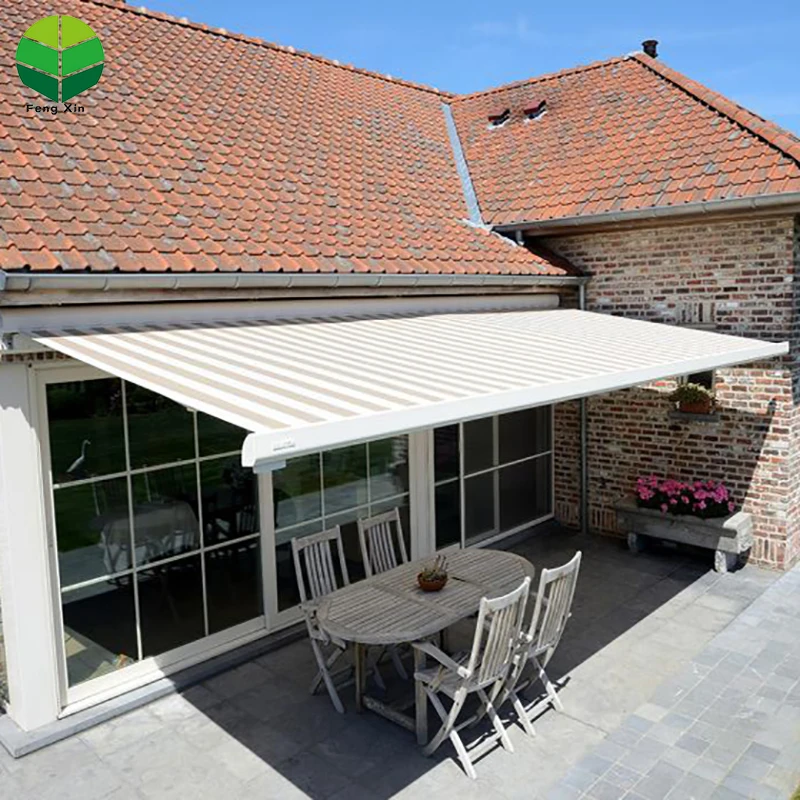 Fengxin 4x4 Restaurant Pergola Roof Waterproof Remote Control Awning Tent With Retractable