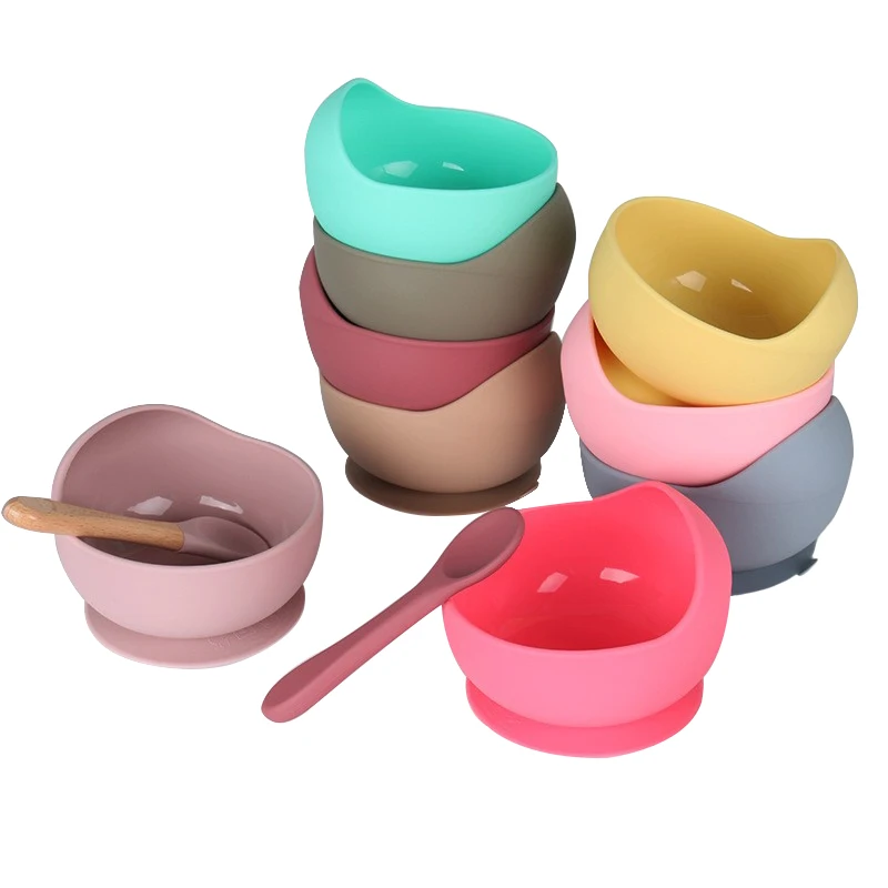 CHEAP PRICE Low Cost And MOQ Food Grade Material Baby Suction Snail Dish Toddler No Spill Silicone Bowl