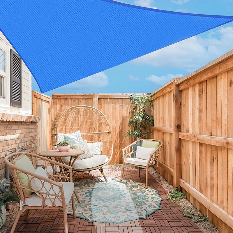 Manufacture Sun Shade Sail Polyester Anti Uv For Hotel Beach Swimming Sun Shading Sail Waterproof