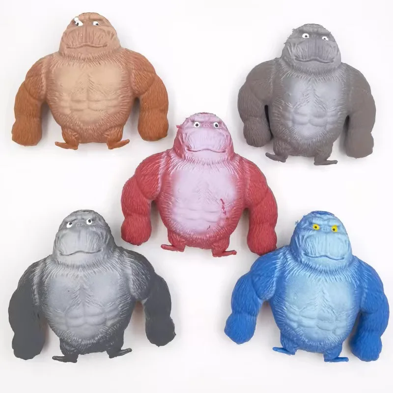 2024 Flash Sale Slow rebound decompression gorilla  Animal pranks release stress Pinching dolls fidget toys