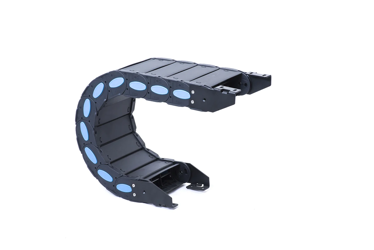 Bridge And Enclosed Type CNC Drag Chain Plastic ELectrical Cable Carrier Towline Chain