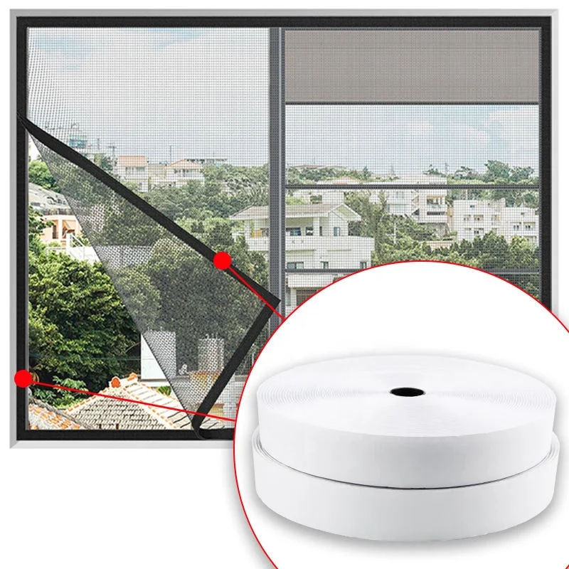 Custom Printed Nylon Soft Fabric Carton Tape Roll Self Adhesive Fastener Hook and Loop Tape