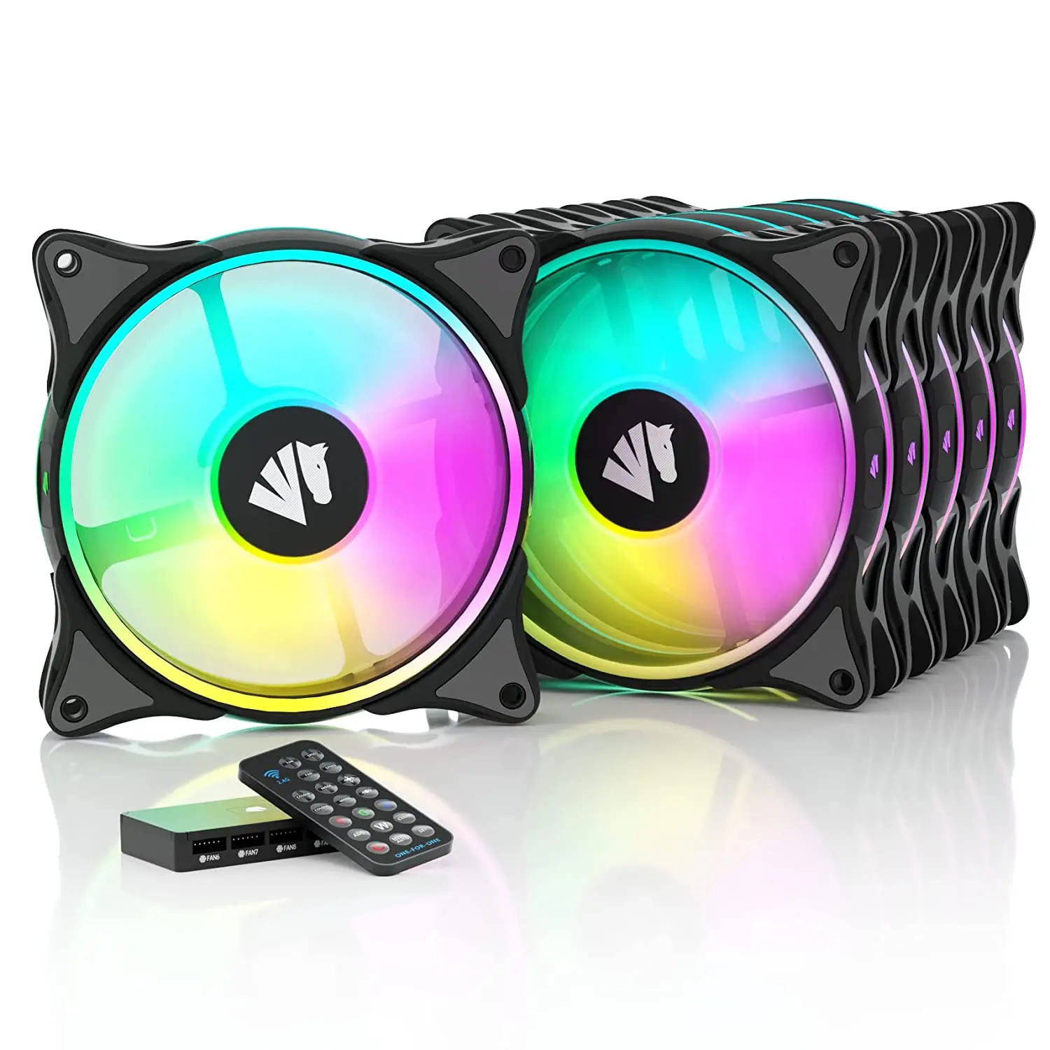 RGB Electrical Cooling Fans for PC Case with RGB LED Lights CPU Cooler Fan 120mm Ventilador RGB Cooler Fan With Controller