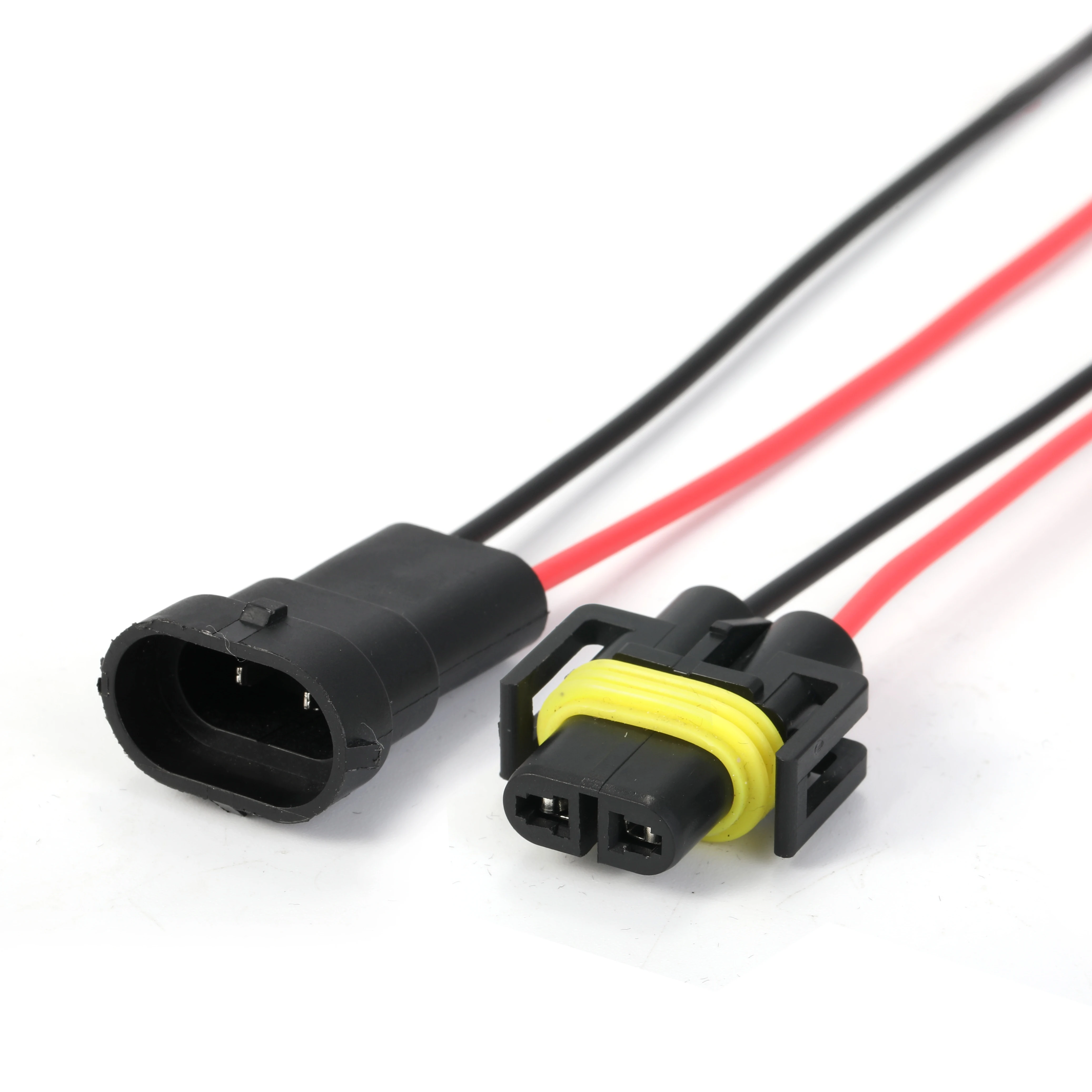 H8 H11 880 881 Female & Male Adapter Wiring Harness Sockets Wire 12V for Headlights Fog Lights
