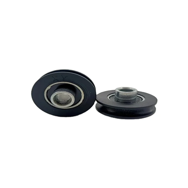 hot sale OEM plastic nylon wheel pulley custom nylon small pulley U or V groove pulley with bearing