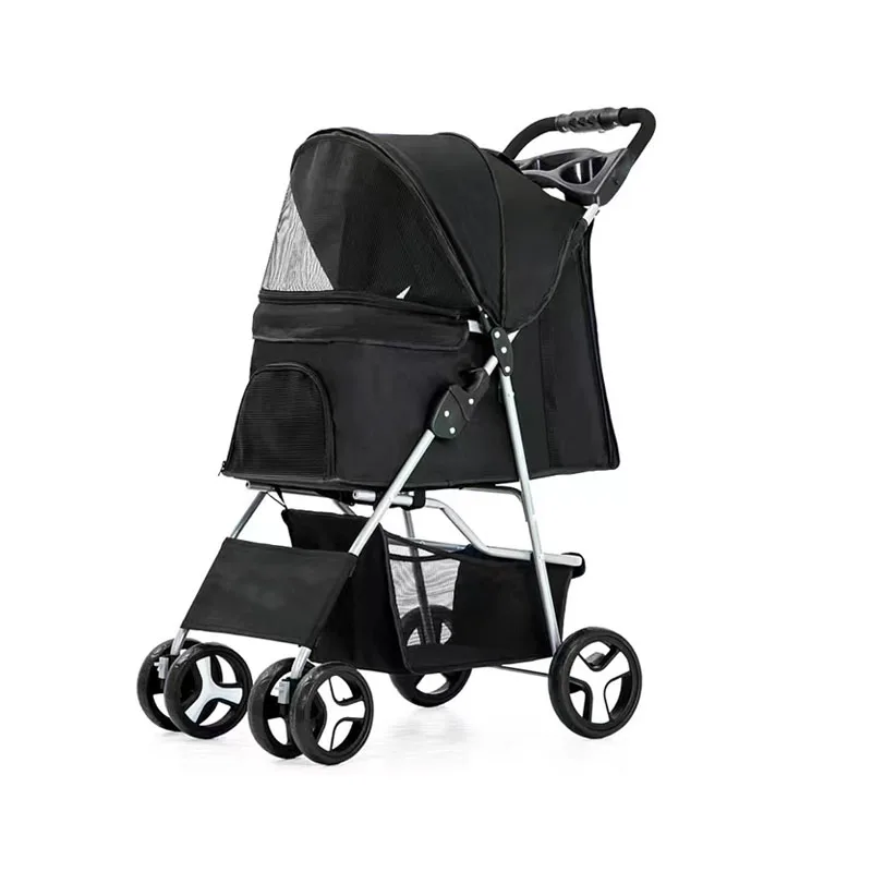 Wholesale portable pet strollers Small dog cat trolley Pet Trolley Carriage Cart