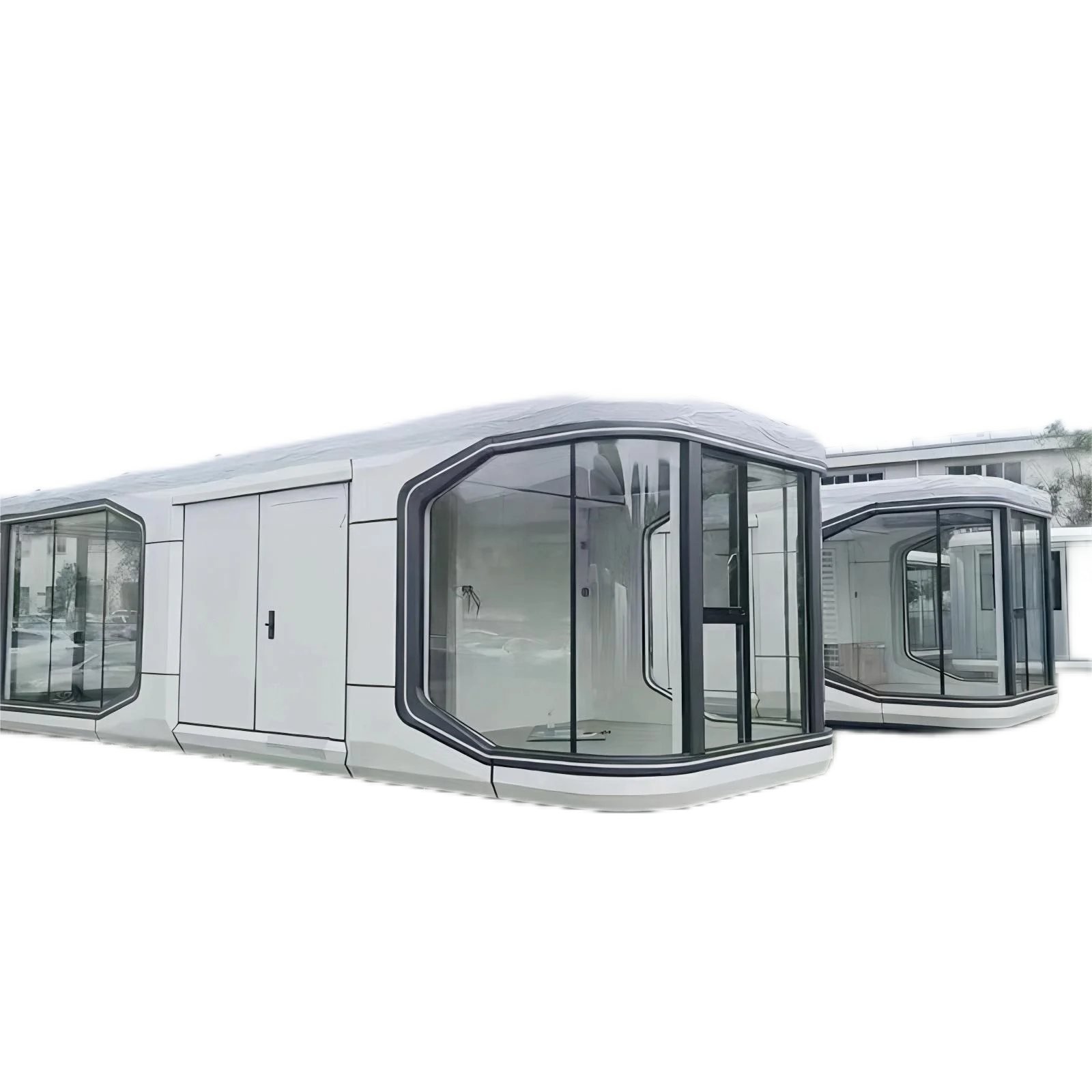 Smart Removable Homes Prefab Capsule House with Bathroom Sunshine Room AI Voice Control Tiny House Villas