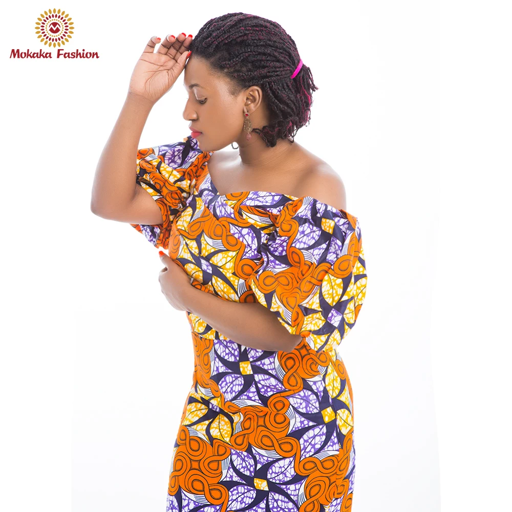 
2020 Ladies african evening dresses Evening Dress African Kitenge Prom Party Designs Dresses 