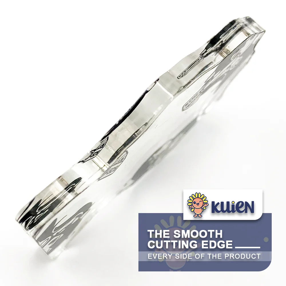 KUIEN Supplier Custom Printed Acrylic Photo Insert Frame Charms Anime Keychains