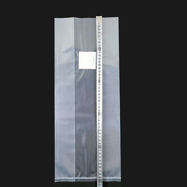 SJ 8 x 5 x 19 inch Autoclavable Gusseted  PP mushroom grow bag with filter patch