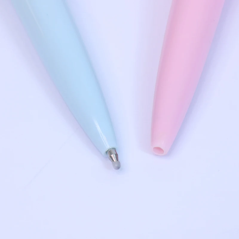 Factory Custom 3D Floating Plastic Pellet Liquid Ball Pen Crystal Ballpoint Pens With Led Light