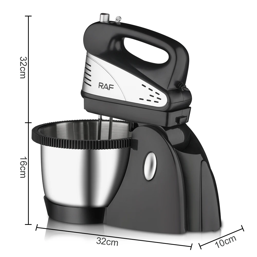 2 Liter Stand Mixer Electric Mixer 2 In 1 Hand Mixer With Stainless Steel Bowl