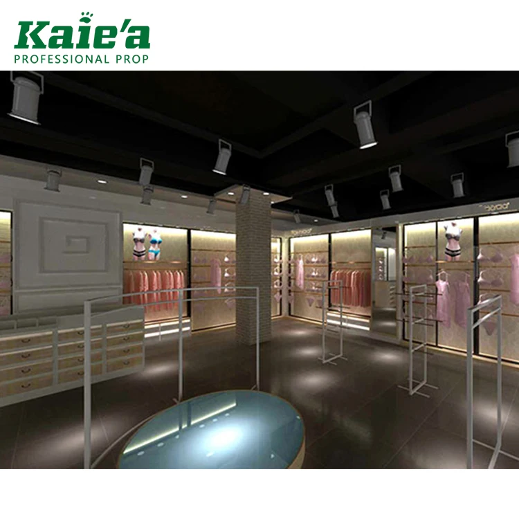 Custom wood lingerie store display furniture lingerie shop design