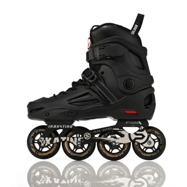 Youth and Adult PU Wheel Fancy Inline Skates Single Row Wheel Flash Adult Men and Women Models for Roller Skating