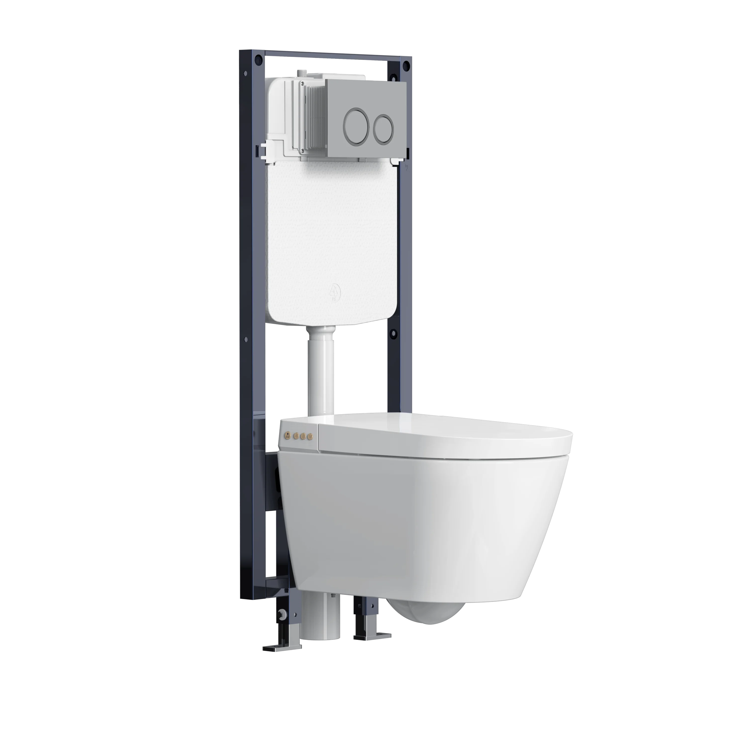 HEGII european national standard modern bathroom p trap intelligent wall mounted hanging wall hung smart wc toilet with cistern