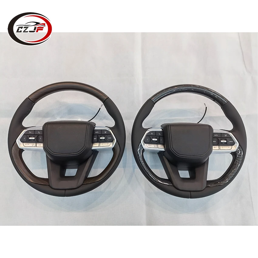 CZJF New Arrival Carbon Material Multifunction Steering Wheel Upgrade for Toyota Land Cruiser LC300
