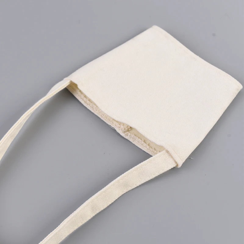 Custom Handmade Cup Sleeve Holder Canvas Insulation Bottle Portable Diagonal Rope Case Beverage Bag Cup Holder New