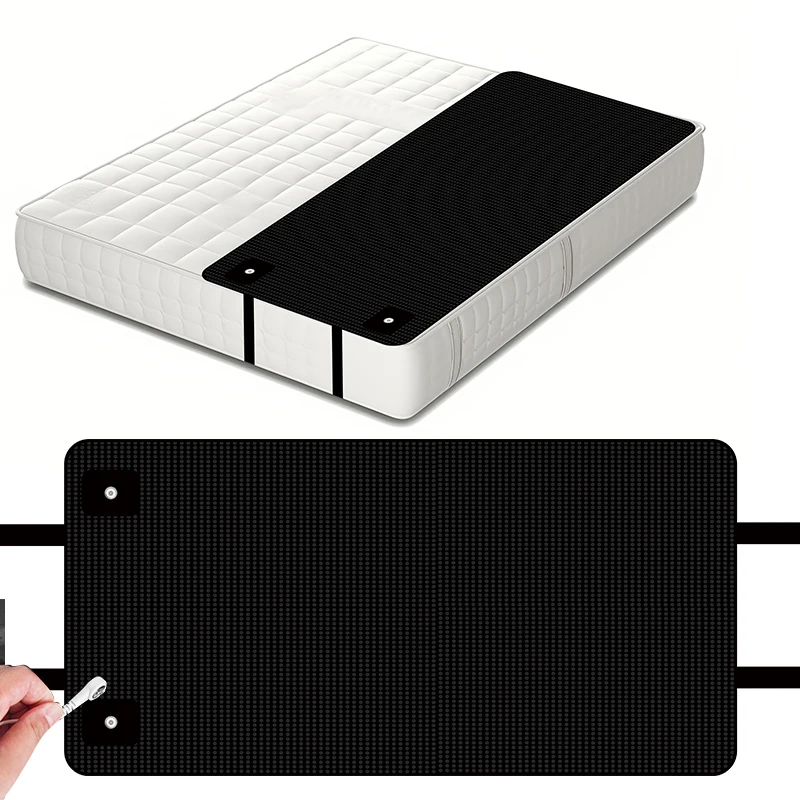 Hot Selling New Style PU Leather Therapeutic Grounding Earthing Mats For Bed Improve Sleep